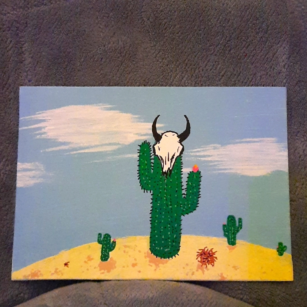Original piece of artwork on 5×7 canvas panel.